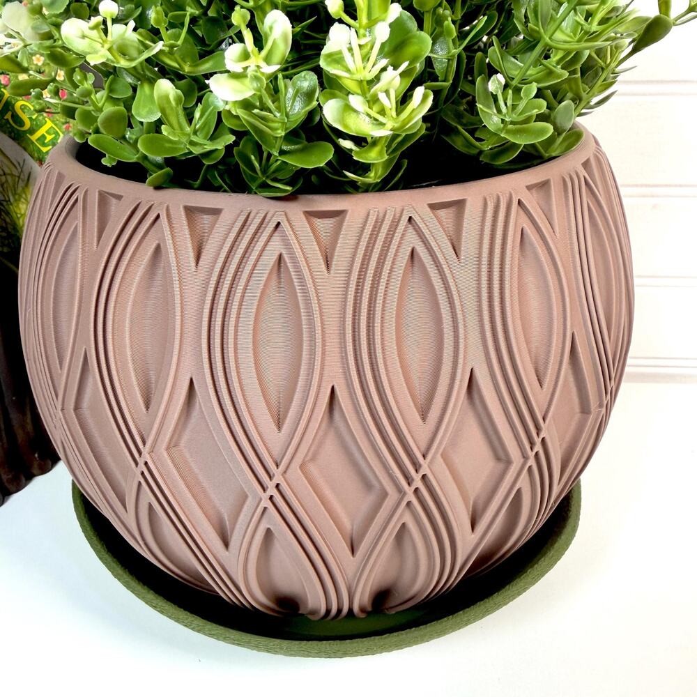 Velar Planter, Indoor Flower Pot, Tabletop Planter, Homewares, Housewarming Gift - Picture 2 of 9